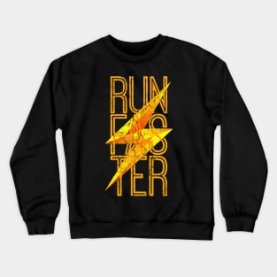 barry allen flash faster run Crewneck Sweatshirt